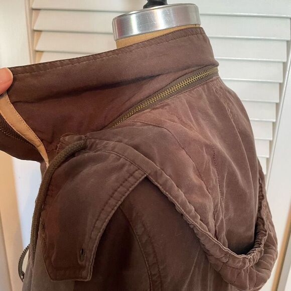 MARKET & SPRUCE | brown hooded utility jacket S - Picture 5 of 9